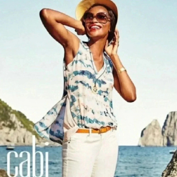 CAbi Tops - cabi women’s gelato sleeveless blouse size small style 5035